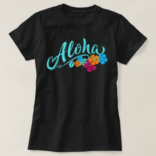 Aloha Hawaii Hawaiian Island Funny Beach Vacation T-shirt (Design voorkant)
