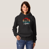 Aloha Hawaii Hawaiian Island Palm Tree Beach Retro Hoodie (Voorkant volledig)