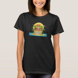 Aloha Hawaii Hawaiian Island Retro Tiki Su T-shirt