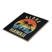 Aloha Hawaii Hawaiian Island Shirt Palm Beach Surf Tegeltje (Zijkant)