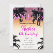 Aloha Hawaii Hawaiian Island Summer Sweet 16 Kaart (Voorkant)