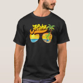 Aloha Hawaii Hawaiian Island Sunbries Palm Trees T-shirt (Voorkant)