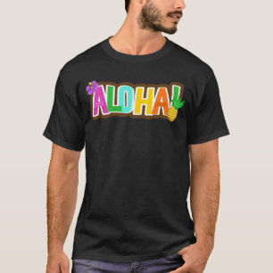 Aloha Hawaii Hawaiian Island Surfende Tropisch T-shirt