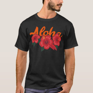 Aloha Hawaii Hawaiian Island Surfing Tropical T-S T-shirt