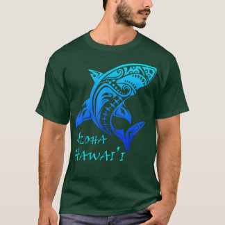 Aloha Hawaii  Hawaiian Island Tribal Shark T-shirt