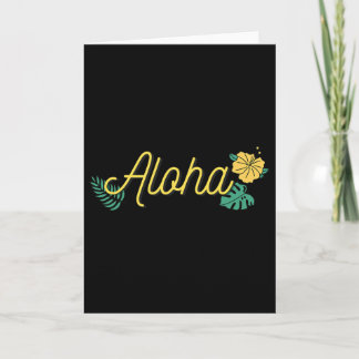 Aloha Hawaii Hawaiian Island Tropical Hibiscus Flo Kaart
