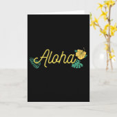 Aloha Hawaii Hawaiian Island Tropical Hibiscus Flo Kaart (Gele Bloem)