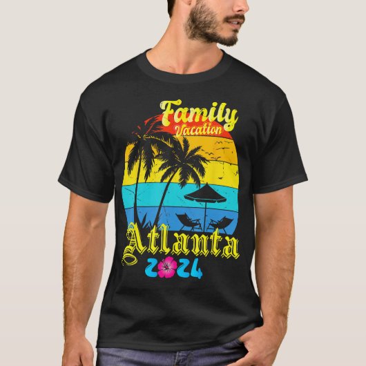 Aloha Hawaii Hawaiian Island Vacation Palm Trees B T-shirt (Voorkant)