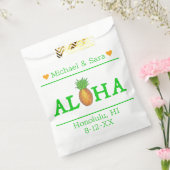 Aloha Hawaii Hawaiian Pineapple Island Wedding Bedankzakje (Gezegeld)