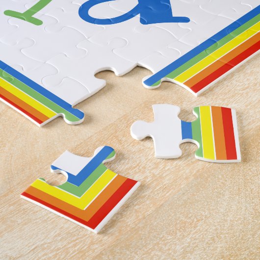 ALOHA Hawaii Hawaiian Rainbow Shave Shaved Ice Legpuzzel (Zijkant)