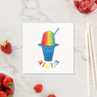 ALOHA Hawaii Hawaiian Rainbow Shave Shaved Ice
