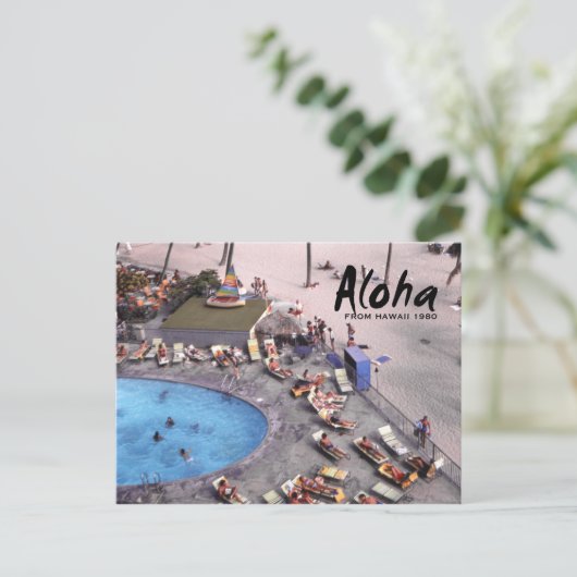 Aloha Hawaii Hawaiian Sunbathers Briefkaart (Staand voorkant)