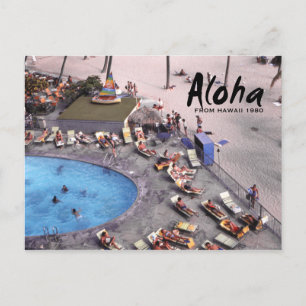 Aloha Hawaii Hawaiian Sunbathers Briefkaart