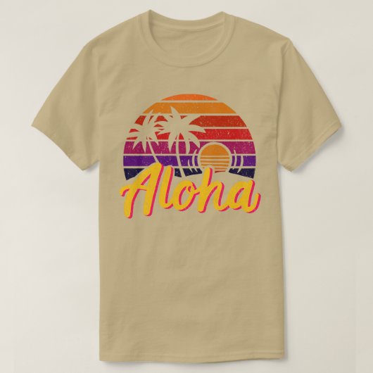 Aloha Hawaii Hawaiian T-shirt (Design voorkant)