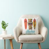 Aloha Hawaii Hawaiian Tiki Surfing Kussen (Stoel)