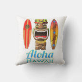 Aloha Hawaii Hawaiian Tiki Surfing Kussen (Achterkant)