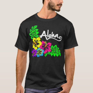 Aloha Hawaii Hawaiian Tropisch Beach Luau T-shirt