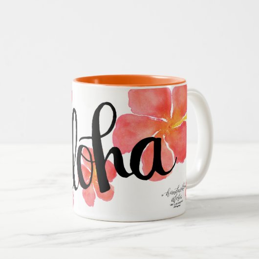 Aloha Hawaii Hibiscus Mok (Voorkant rechts)