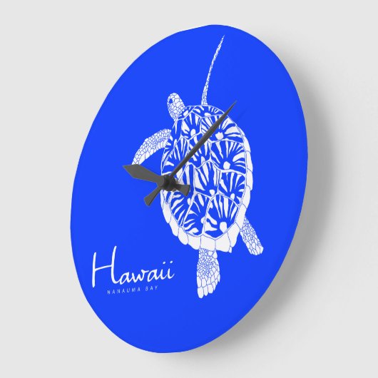 Aloha Hawaii Honu Turtle Grote Klok (Hoek)