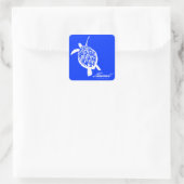 Aloha Hawaii Honu Turtle Vierkante Sticker (Tas)