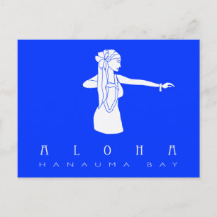 Aloha Hawaii Hula Dancer Briefkaart