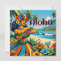 Aloha | Hawaii Hula Dancer op het strand