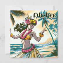 Aloha | Hawaii Hula Dancer op het strand