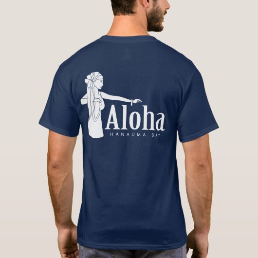 Aloha Hawaii Hula Dancer T-shirt (Achterkant)