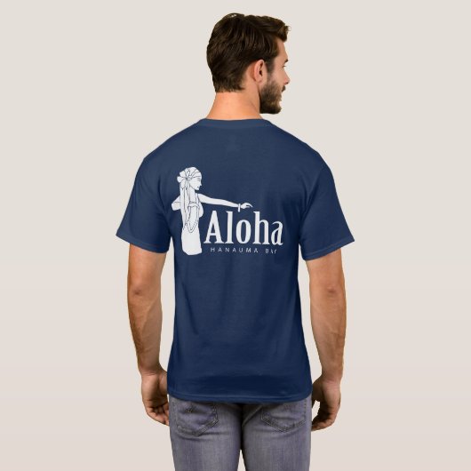 Aloha Hawaii Hula Dancer T-shirt (Achterkant volledig)