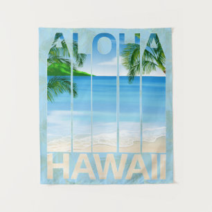 Aloha Hawaii Island Beach Wandkleed