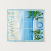 Aloha Hawaii Island Beach Wandkleed (Voorkant (horizontaal))