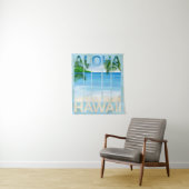 Aloha Hawaii Island Beach Wandkleed (In situ)