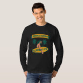 Aloha Hawaii Island Palm Beach Surfboard Surf T-shirt (Voorkant volledig)