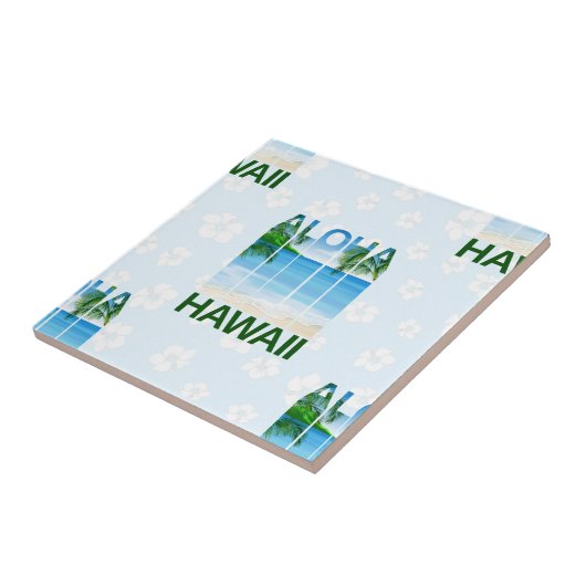 Aloha Hawaii Island Summer Beach Tegeltje (Zijkant)