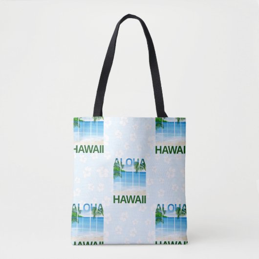Aloha Hawaii Island Summer Beach Tote Bag (Voorkant)