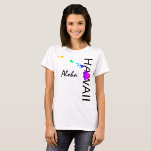 ALOHA - HAWAII ISLANDS NEON REGENBOOG T-SHIRT