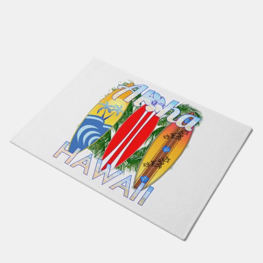 Aloha Hawaii Islands Surfing Deurmat (Schuin)