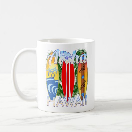 Aloha Hawaii Islands Surfing Koffiemok (Links)