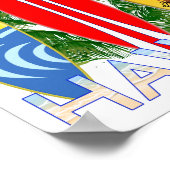 Aloha Hawaii Islands Surfing Poster (Hoek)