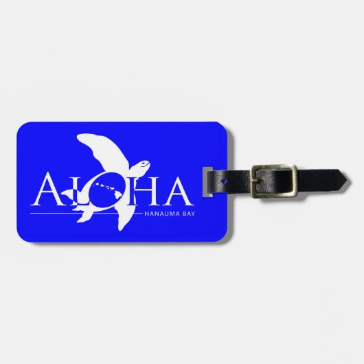 Aloha Hawaii Islands Turtle Bagagelabel (Voorkant horizontaal)