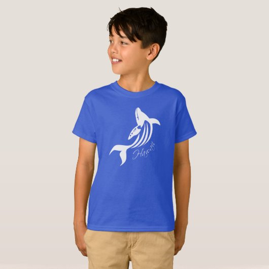 Aloha Hawaii Islands Whale T-shirt (Voorkant volledig)