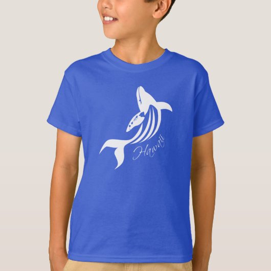 Aloha Hawaii Islands Whale T-shirt (Voorkant)