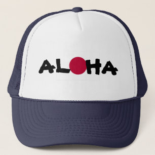 Aloha Hawaii Japanse Rising Sun vlag Trucker Pet