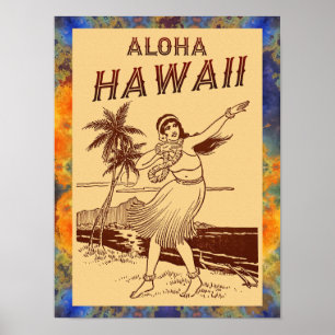 Aloha Hawaii! Klein Poster