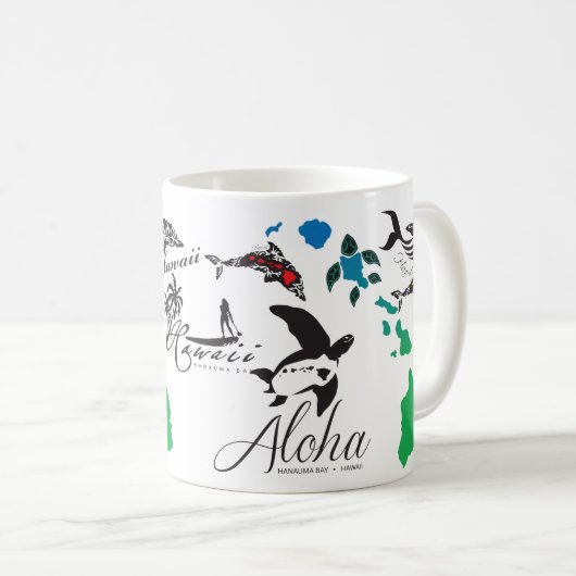 Aloha Hawaii Koffiemok (Voorkant rechts)