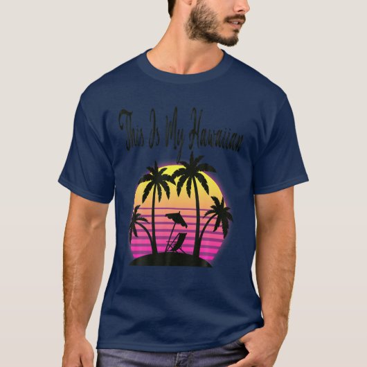 Aloha Hawaii komt overeen met Hawaiian outfits voo T-shirt (Voorkant)