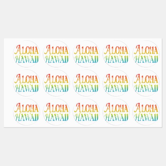 Aloha Hawaii Labels (Vel)