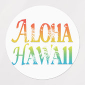 Aloha Hawaii Labels (Design 2)