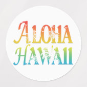 Aloha Hawaii Labels (Design 1)