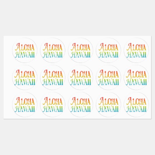 Aloha Hawaii Labels (Vel)